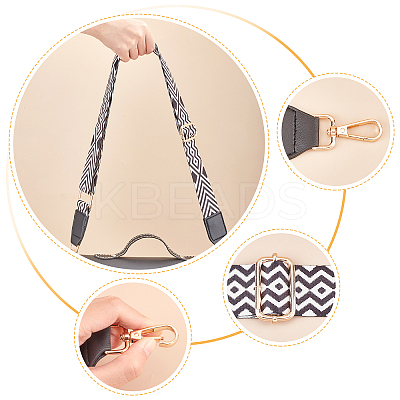 Arrows Pattern Adjustable Nylon Bag Strap FIND-WH0092-44-1