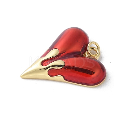 Brass Enamel Pendants KK-D336-09G-02D-1