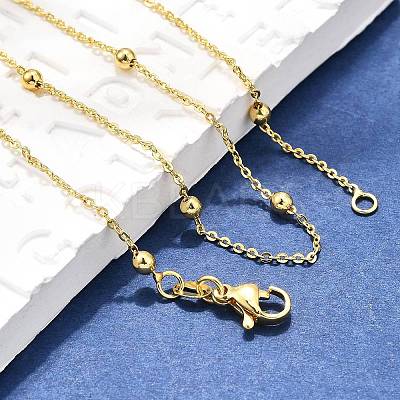 Brass Cable Chain Necklaces LS-NJEW-I247-02G-1