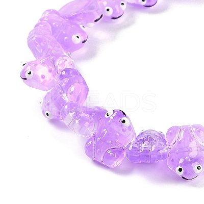 Transparent Glass Enamel Beads Strands GLAA-B021-05E-1