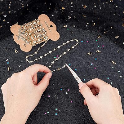 2.5M Brass Link Chains DIY-CA0002-14-1