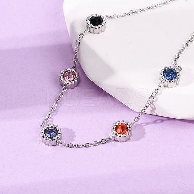 304 Stainless Steel Link Bracelets BJEW-A047-01P-02-1