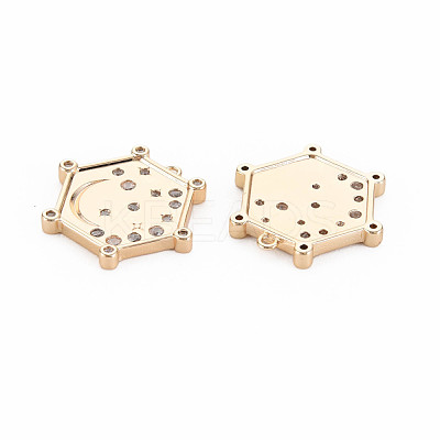 Brass Micro Pave Cubic Zirconia Pendants KK-S364-271A-1