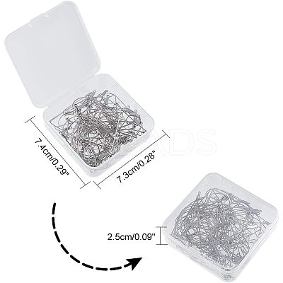 304 Stainless Steel Wire Pendants STAS-UN0002-74P-1