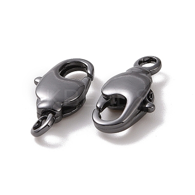 Brass Swivel Lobster Claw Clasps KK-K238-39B-S-1