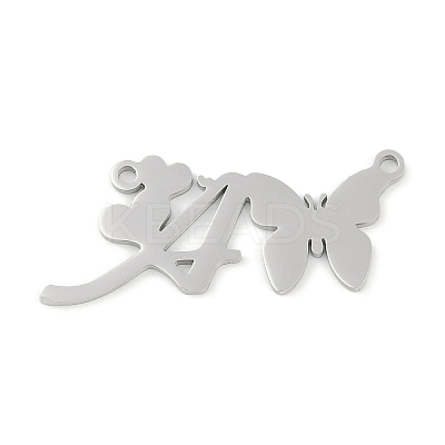 Non-Tarnish 304 Stainless Steel Pendants STAS-L279-002P-A-1