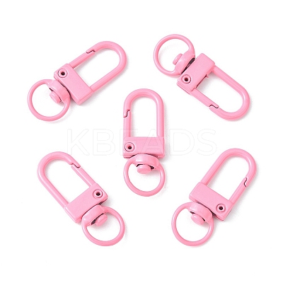 Spray Painted Eco-Friendly Alloy Swivel Snap Hooks Clasps PALLOY-YW0001-27-1