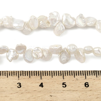 Natural Baroque Keshi Pearl Beads Strands PEAR-B004-07A-01B-1