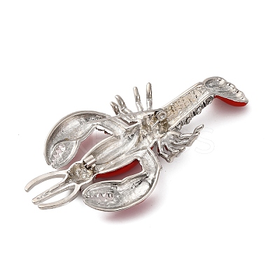 Zinc Alloy Crystal Rhinestone Enamel Brooch LS-JEWB-U010-02P-03-1