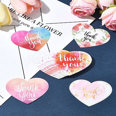 Coated Paper Thank You Greeting Card DIY-FS0007-76C-1