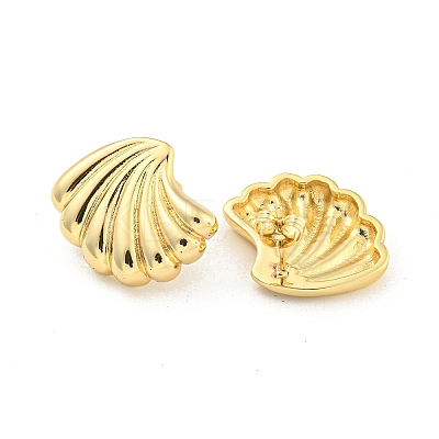Rack Plating Brass Stud Earrings LS-EJEW-C102-11G-1