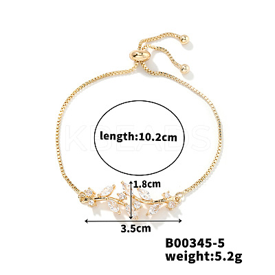 Fashionable European and American Style Rhinestone Slider Bracelets MB3547-5-1