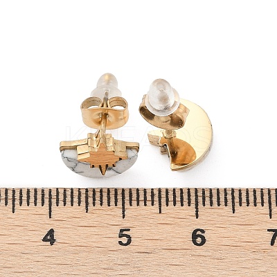 304 Stainless Steel Stud Earrings EJEW-Z089-37B-G-1