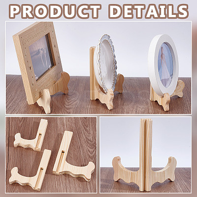 3 Sets 3 Styles Wood Display Stands ODIS-GA0001-63-1