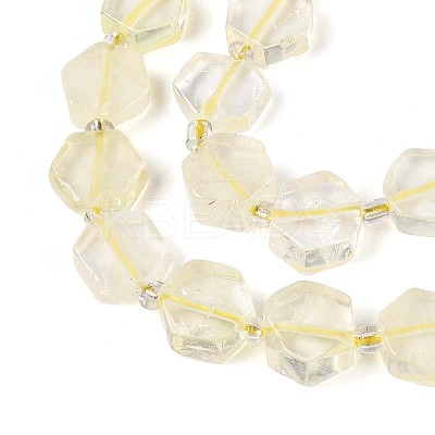 Natural Lemon Quartz(Heated) Beads Strands G-P534-A20-02-1