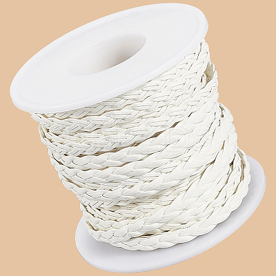 10M Flat Braided Imitation Leather Cords LC-CL0001-04D-1
