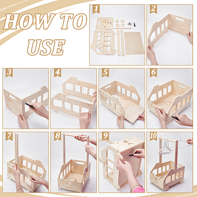 Car Shaped Wooden Baby Shower Closet Crates ODIS-UN0001-20-1
