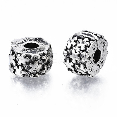 Alloy European Style Clasps PDLC-R001-02AS-1