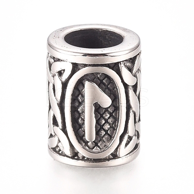 304 Stainless Steel European Beads OPDL-G010-07AS-11B-1