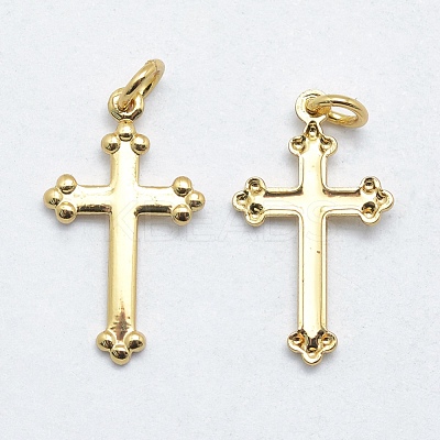 Brass Pendants KK-J279-30G-NR-1