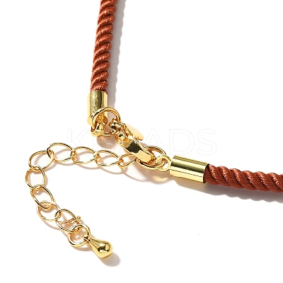 Nylon Milan Cord Necklace Making MAK-M028-01G-24-1