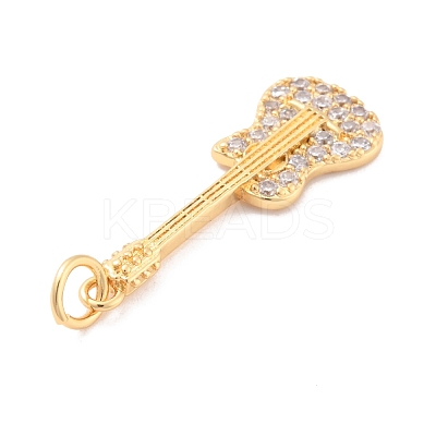 Eco-Friendly Brass Micro Pave Cubic Zirconia Pendants KK-K268-23G-1