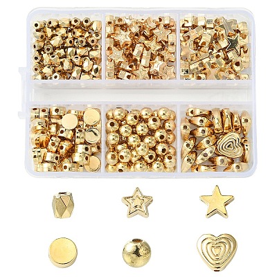 265Pcs 6 Styles CCB Plastic Beads CCB-YW0001-42-1