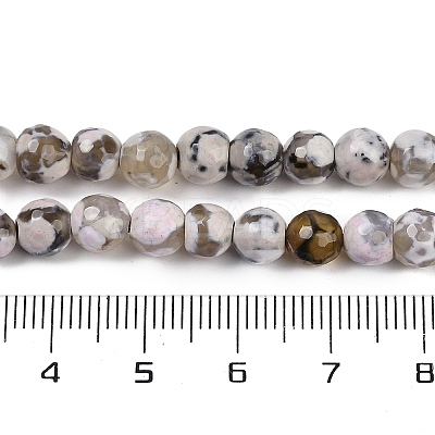 Natural Fire Crackle Agate Beads Strands G-C082-A01-43-1