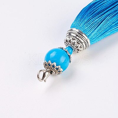 Polyester Tassel Big Pendant Decoration LS-AJEW-WH0045-B03-1
