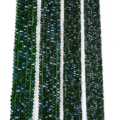 Electroplate Glass Beads Strands EGLA-A044-T3mm-L24-1