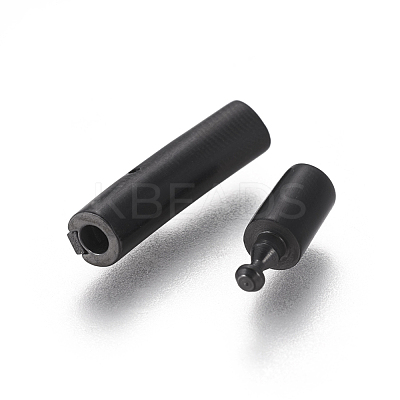 304 Stainless Steel Bayonet Clasps STAS-I013-3mm-MB-1