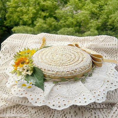 10 Yards Cotton Flower Lace Trim Ribbon OCOR-LP0001-80-1