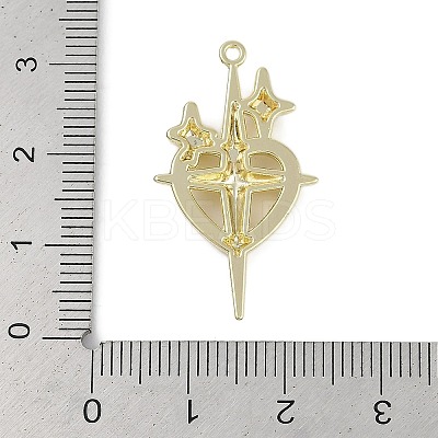 Golden Alloy Pendants PALLOY-U003-09G-06-1