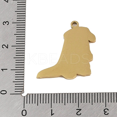 201 Stainless Steel Pendants STAS-C095-38G-1