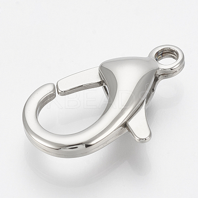 Tarnish Resistant 304 Stainless Steel Lobster Claw Clasps STAS-T033-26B-1