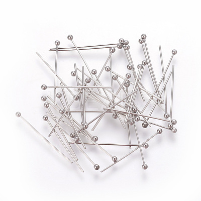 Tarnish Resistant 304 Stainless Steel Ball Head Pins STAS-E452-01P-F-1