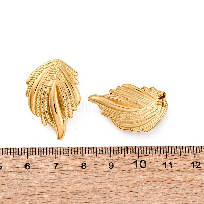 304 Stainless Steel Stud Earrings for Women LS-EJEW-F357-05G-1
