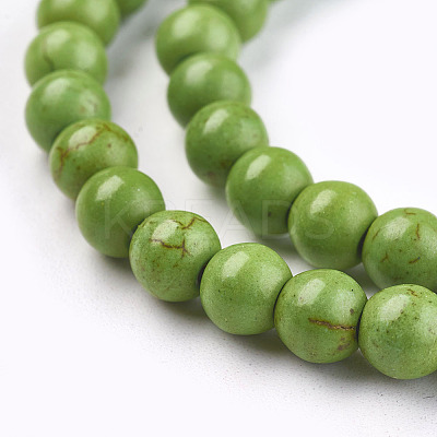 Synthetic Turquoise Beads Strands LS-TURQ-G106-6mm-02B-1