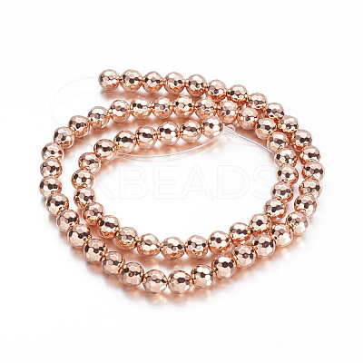 Electroplate Non-magnetic Synthetic Hematite Beads Strands G-A170-06B-RRG-1