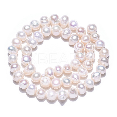 Natural Cultured Freshwater Pearl Beads Strands PEAR-N013-06K-1