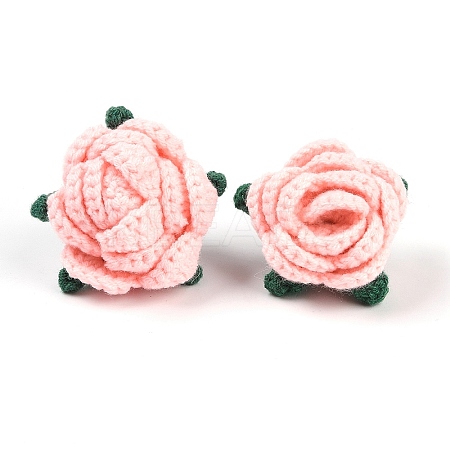 Cotton Knitting Artificial Flower DIY-P082-01F-1