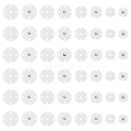 24 Pairs 4 Styles Zinc Alloy Snap Buttons FIND-FG0004-96P-1
