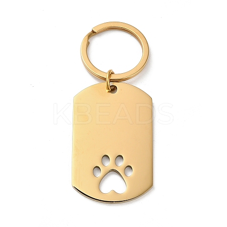 304 Stainless Steel Keychains STAS-H481-02G-1