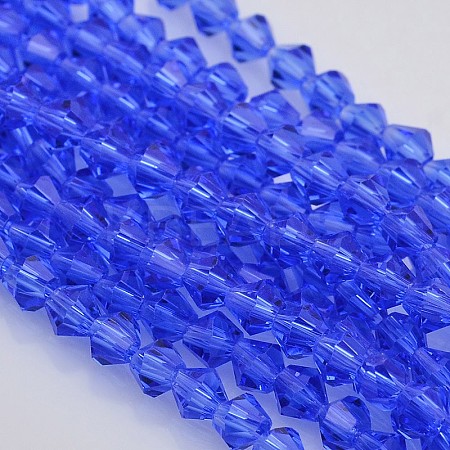Faceted Bicone Glass Beads Strands LS-EGLA-P017-3mm-10-1