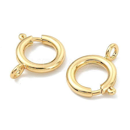 SHEGRACE Brass Spring Ring Clasps XGRPCN048-223G-1