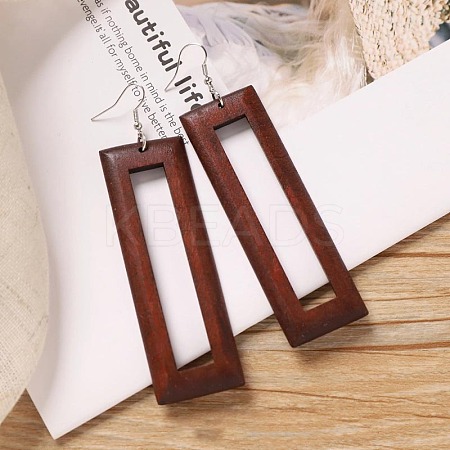 Alloy Wood Dangle Earrings FS-WG9E4F8-19-1