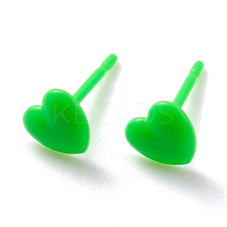 Eco-Friendly Plastic Stud Earrings EJEW-H120-03B-02-1