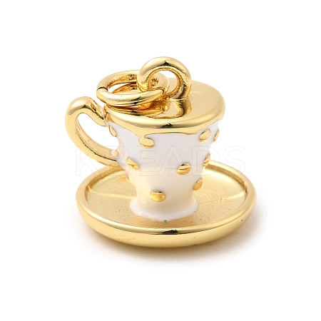 Brass Enamel Charms KK-A268-11G-03-1