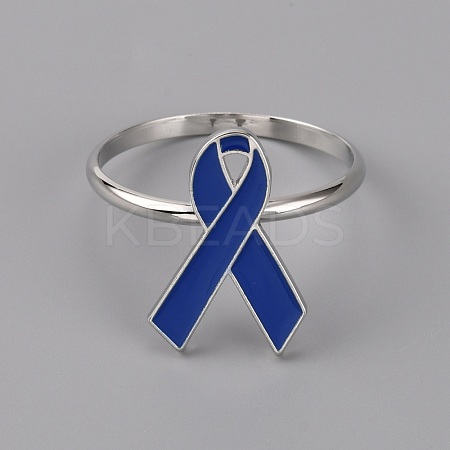 Alloy Enamel Napkin Rings DJEW-WH0018-20A-1