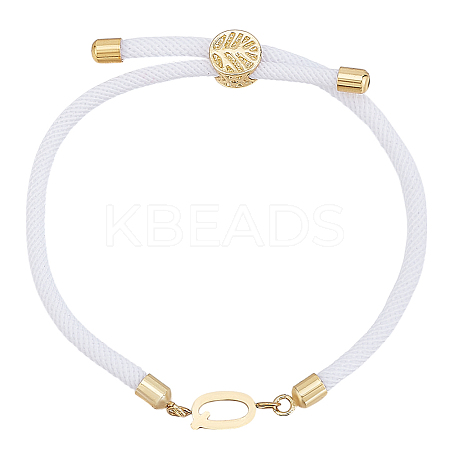 1pc Adjustable Nylon Cord Slider Bracelets for Women BJEW-LP0001-33Q-G-1
